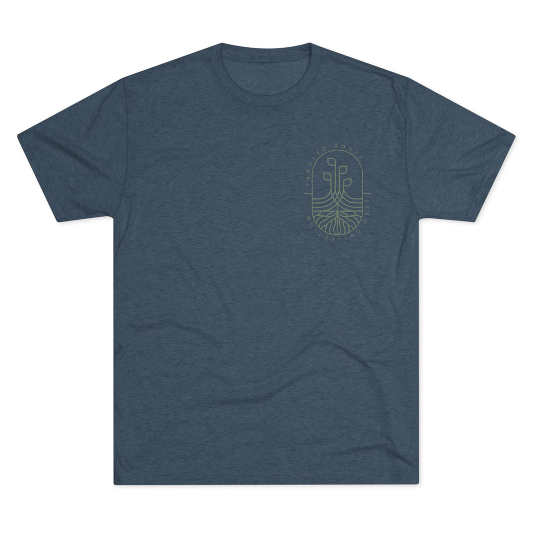Unisex Tri-Blend Crew Tee - Green Logo