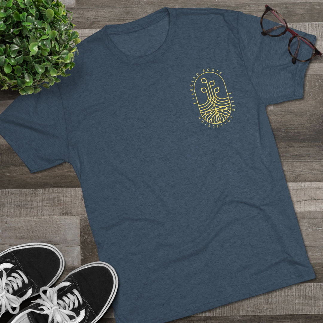 Unisex Tri-Blend Crew Tee - Gold Logo