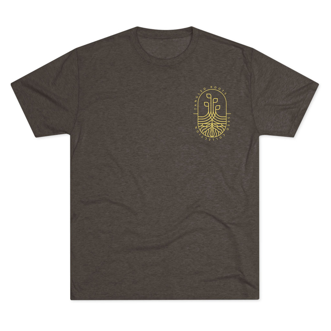 Unisex Tri-Blend Crew Tee - Gold Logo