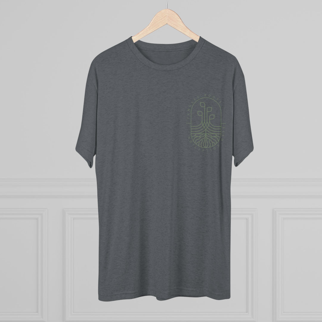 Unisex Tri-Blend Crew Tee - Green Logo