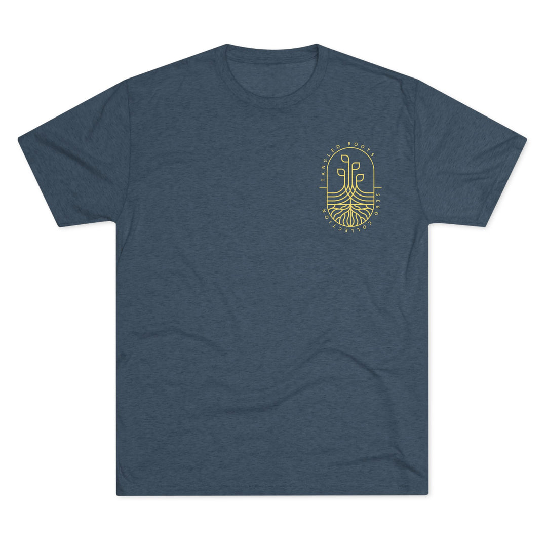 Unisex Tri-Blend Crew Tee - Gold Logo