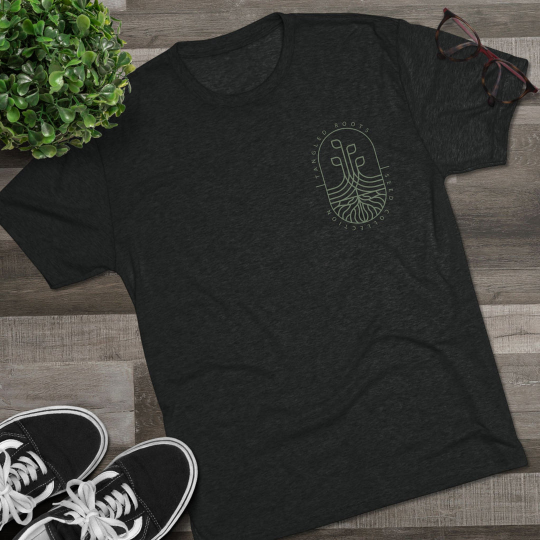 Unisex Tri-Blend Crew Tee - Green Logo