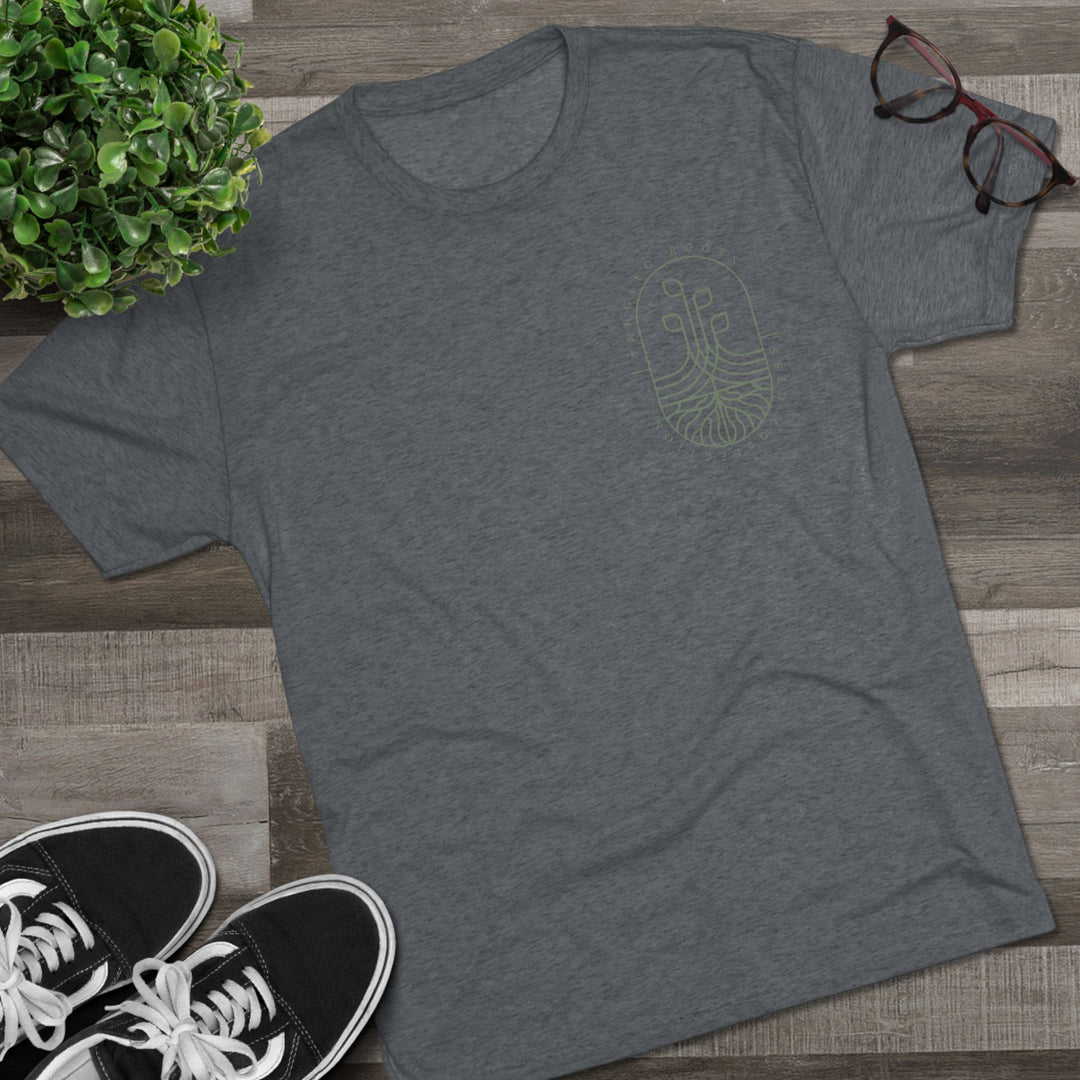 Unisex Tri-Blend Crew Tee - Green Logo
