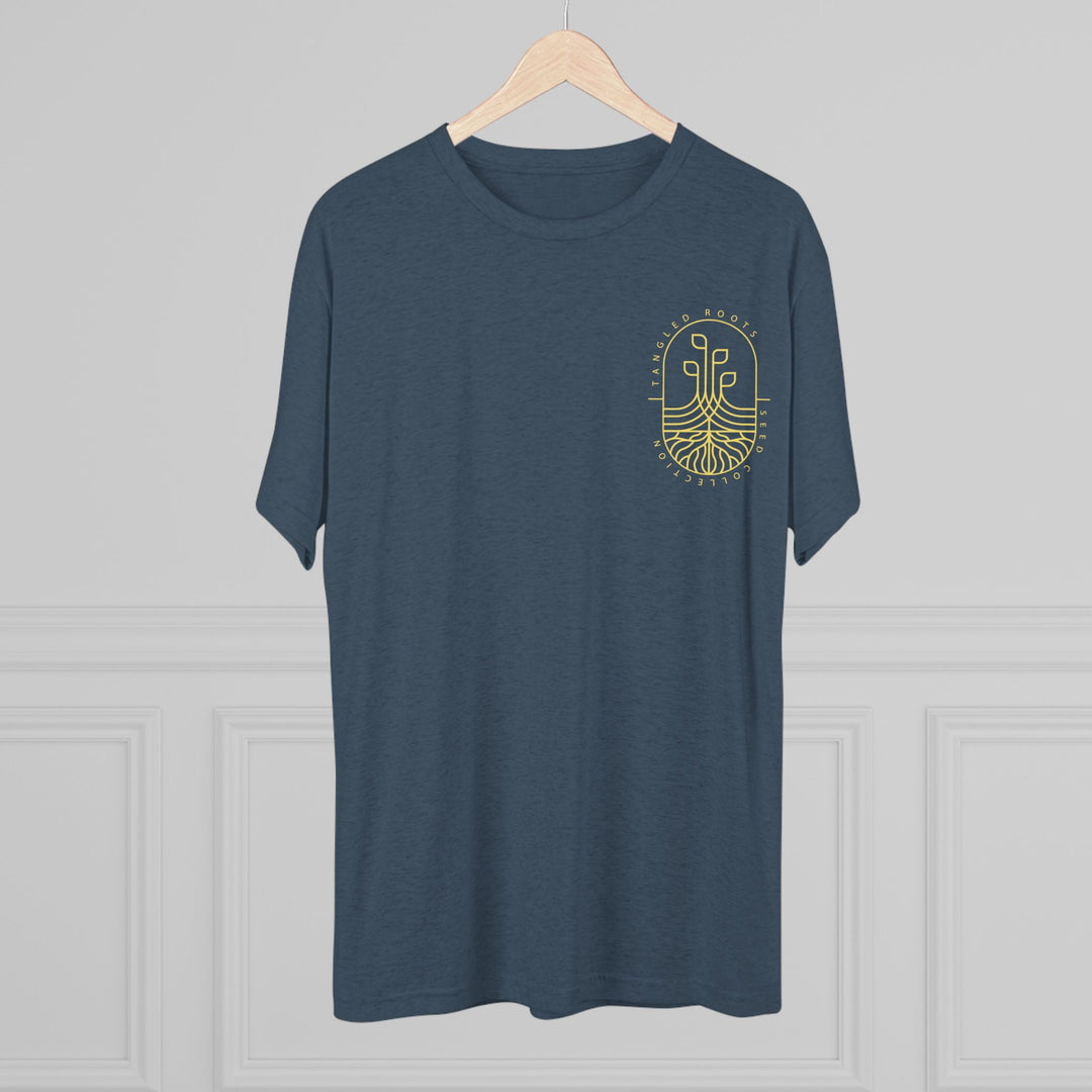 Unisex Tri-Blend Crew Tee - Gold Logo