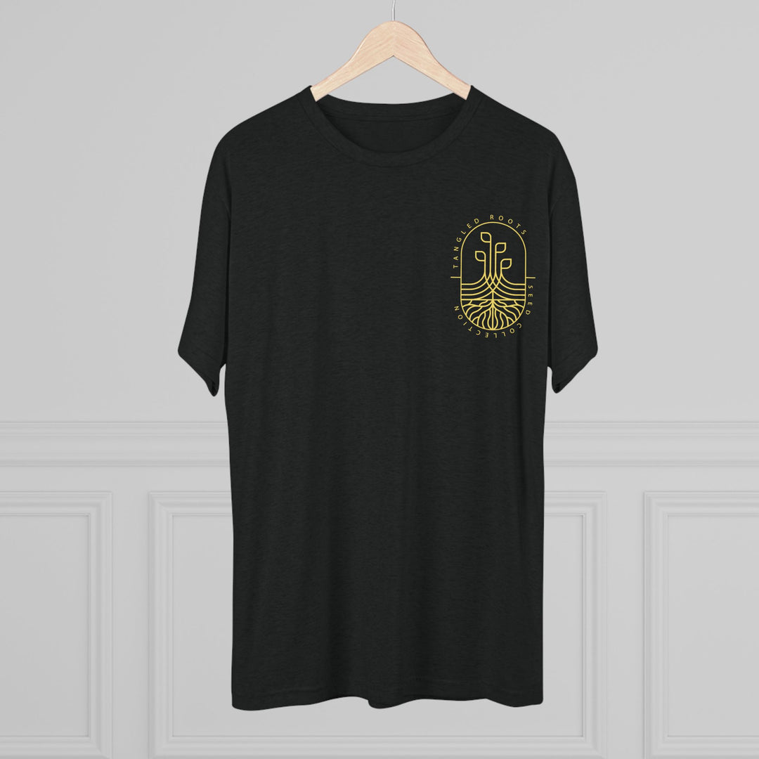 Unisex Tri-Blend Crew Tee - Gold Logo