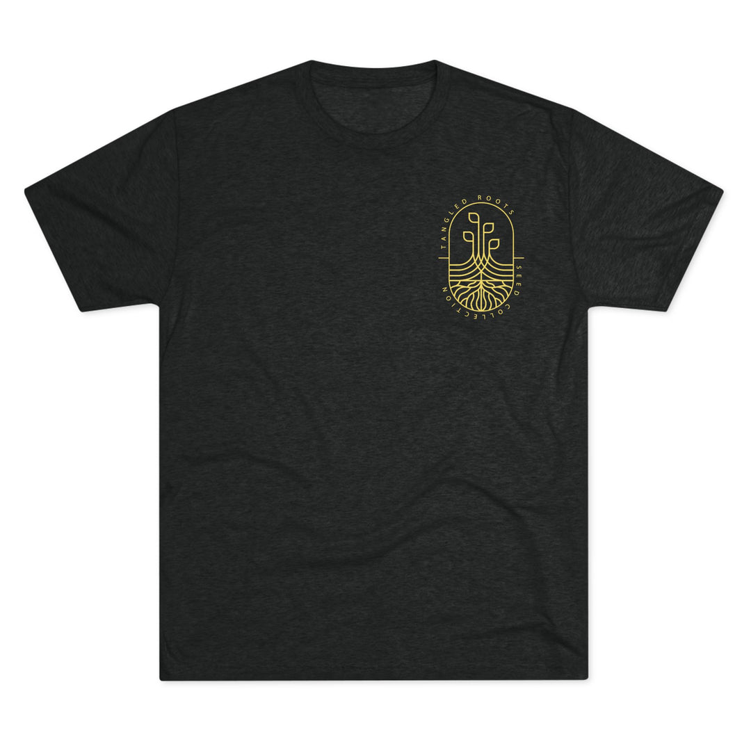 Unisex Tri-Blend Crew Tee - Gold Logo