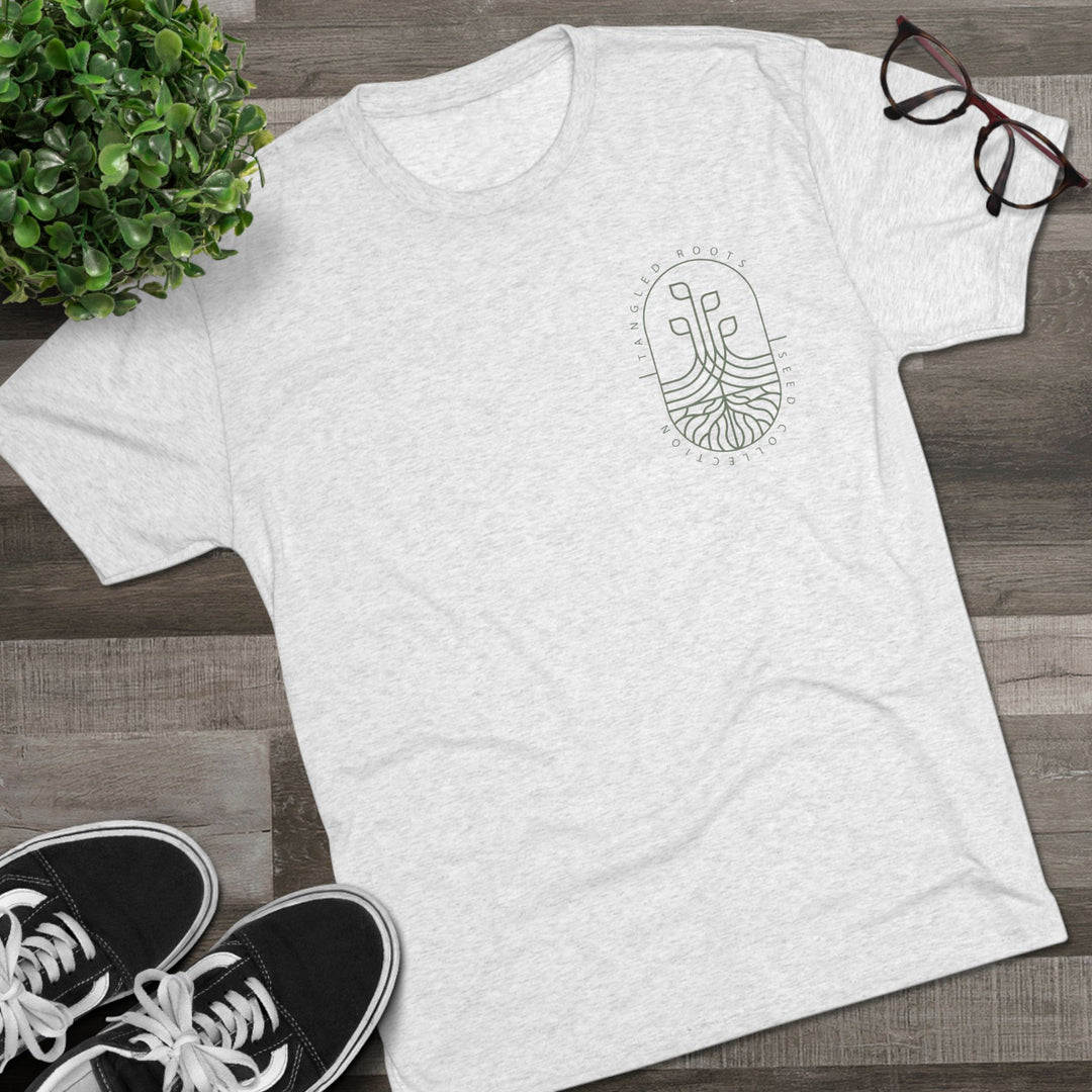 Unisex Tri-Blend Crew Tee - Green Logo