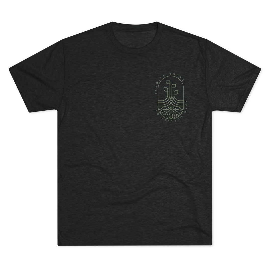 Unisex Tri-Blend Crew Tee - Green Logo