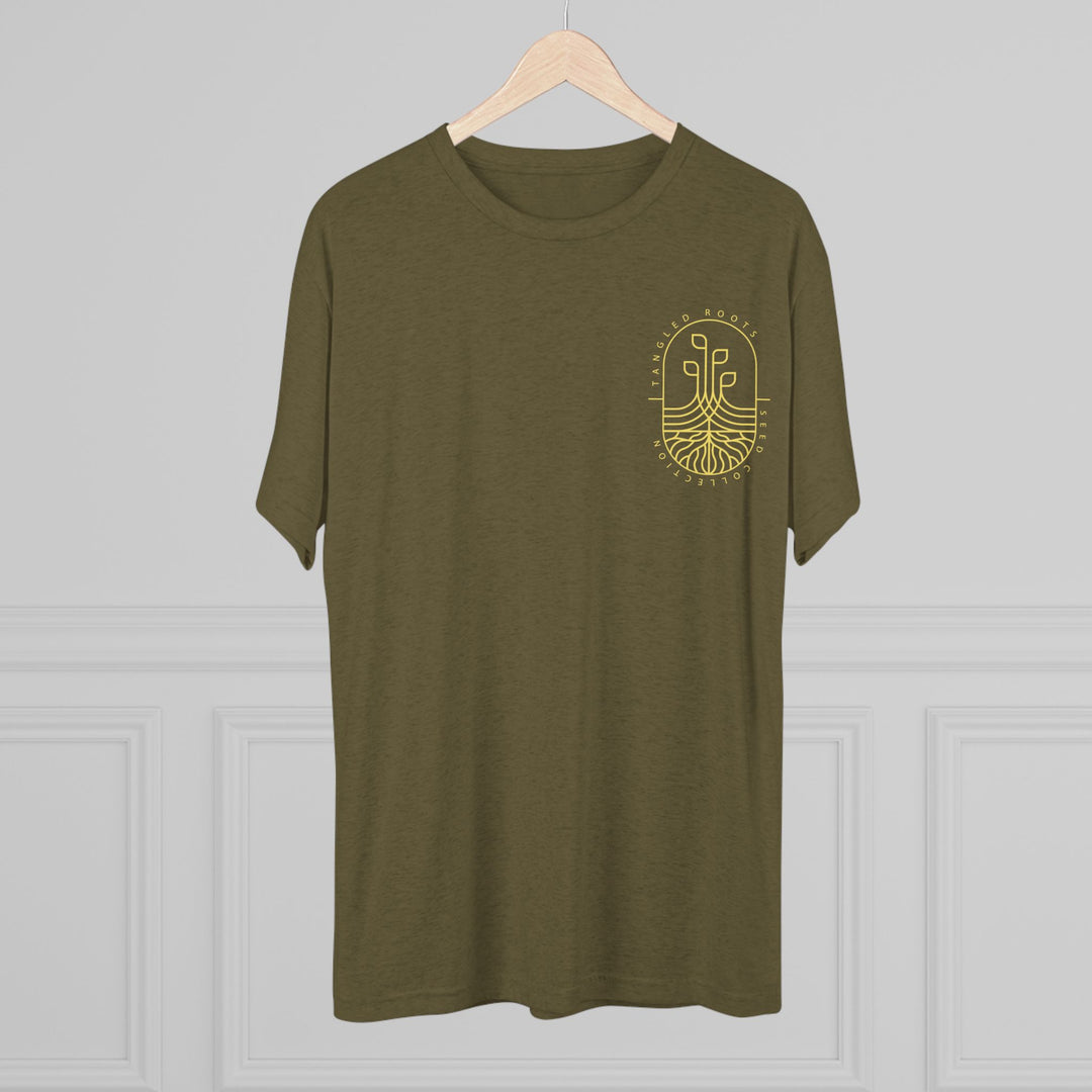 Unisex Tri-Blend Crew Tee - Gold Logo