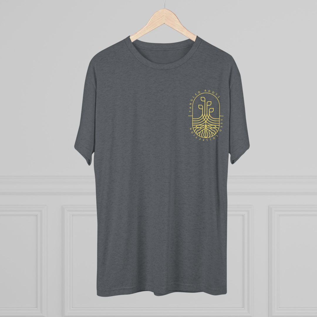Unisex Tri-Blend Crew Tee - Gold Logo