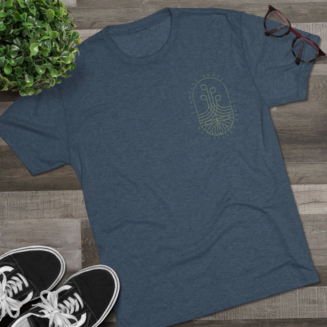 Unisex Tri-Blend Crew Tee - Green Logo