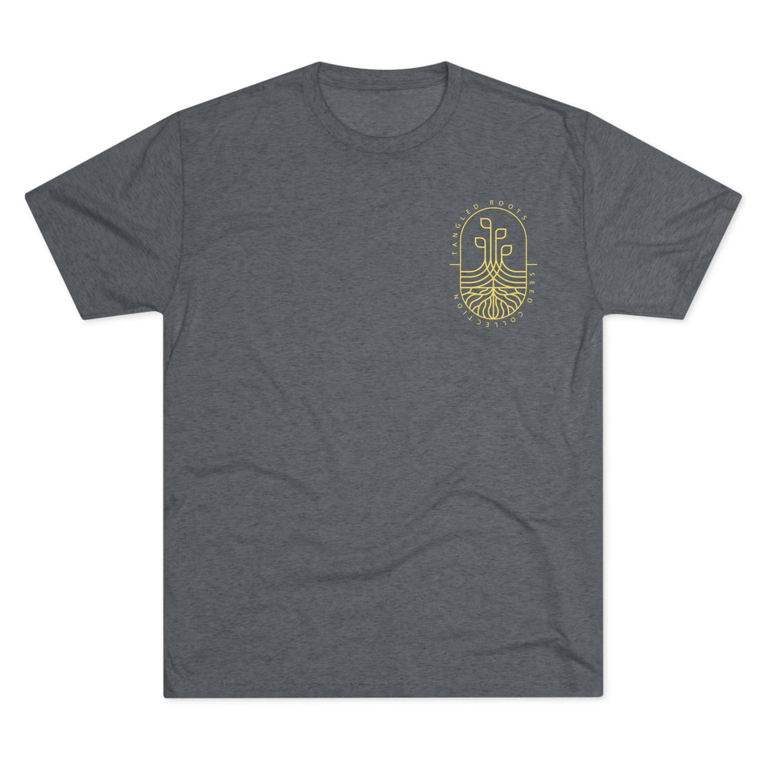 Unisex Tri-Blend Crew Tee - Gold Logo