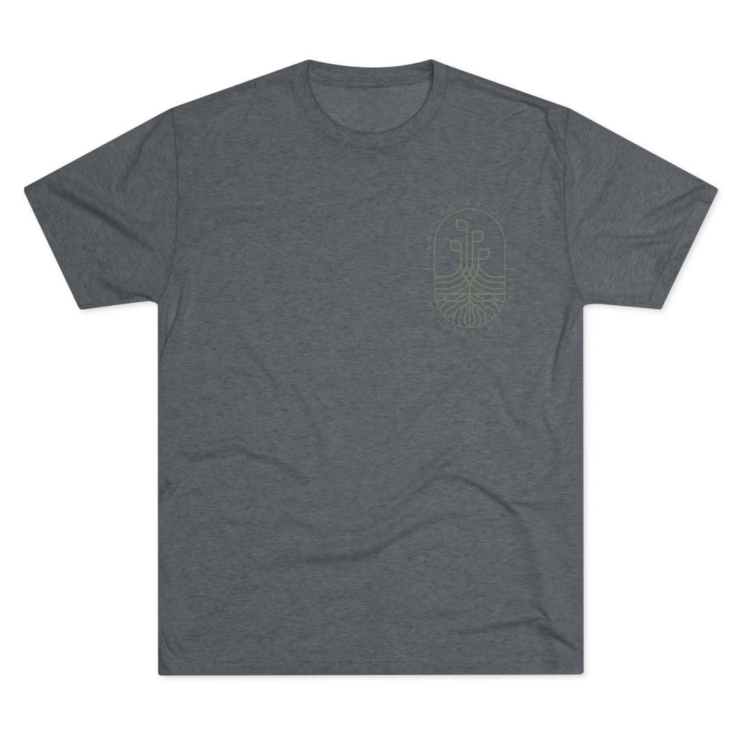 Unisex Tri-Blend Crew Tee - Green Logo