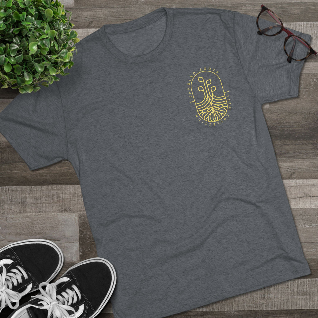Unisex Tri-Blend Crew Tee - Gold Logo