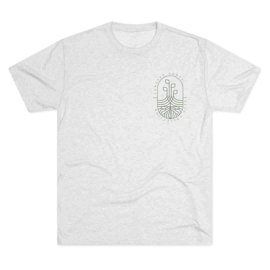 Unisex Tri-Blend Crew Tee - Green Logo