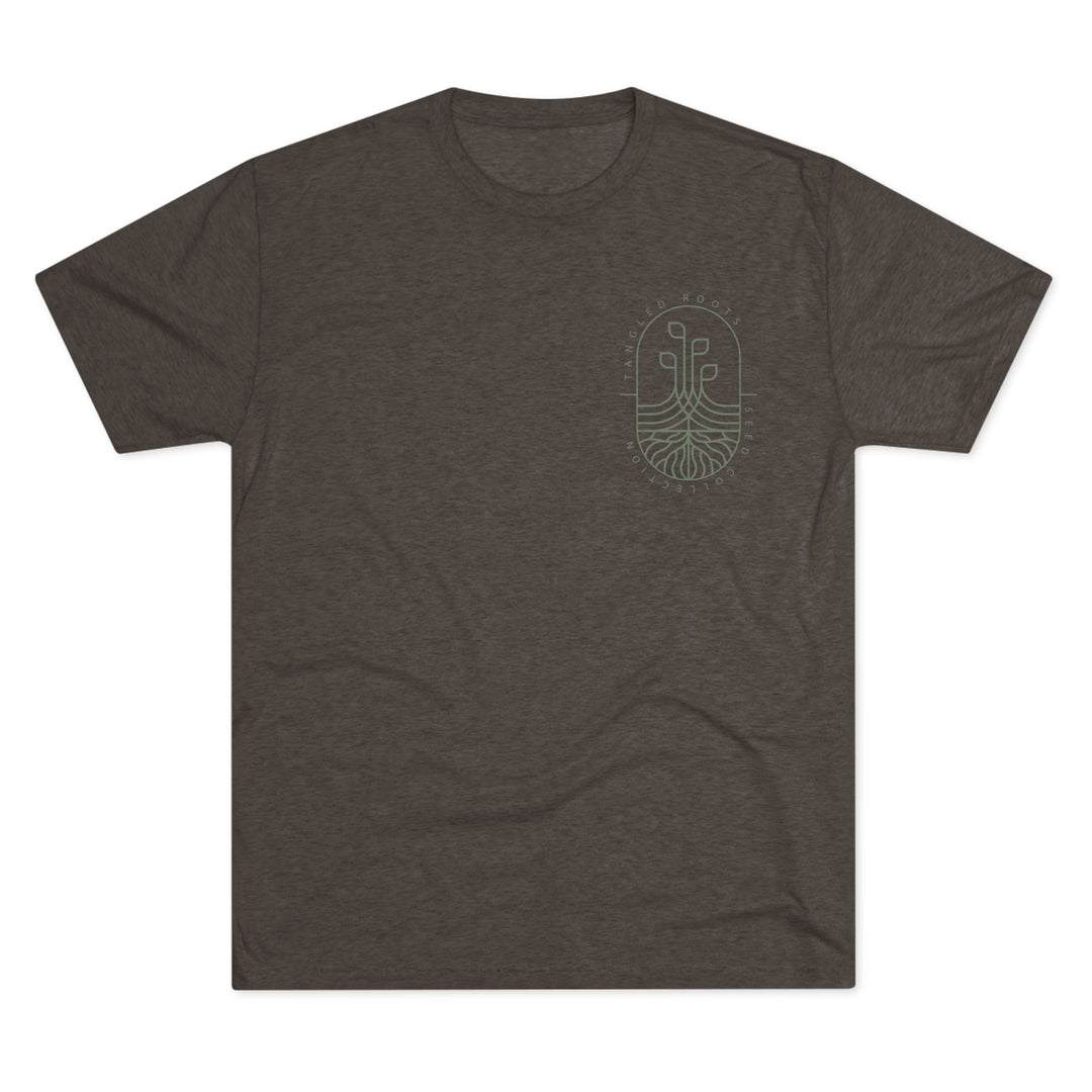 Unisex Tri-Blend Crew Tee - Green Logo