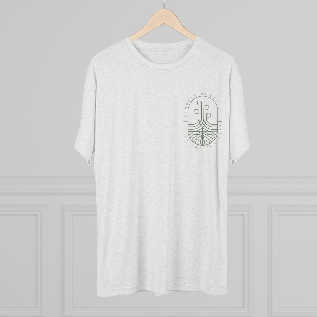 Unisex Tri-Blend Crew Tee - Green Logo