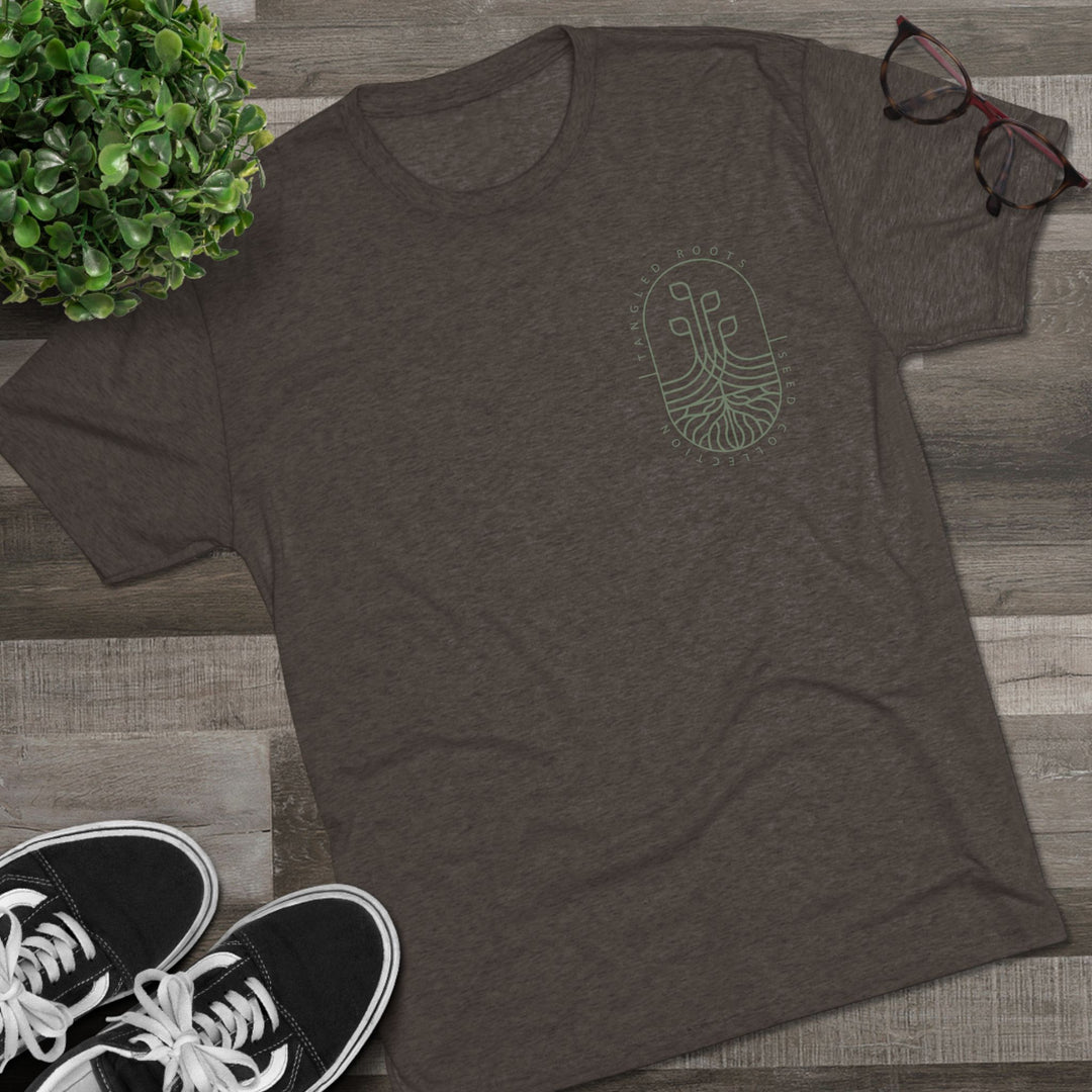 Unisex Tri-Blend Crew Tee - Green Logo