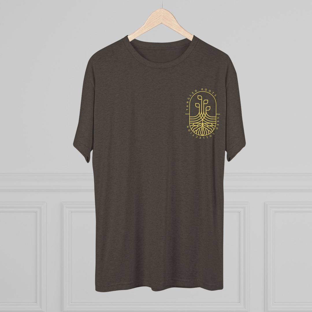 Unisex Tri-Blend Crew Tee - Gold Logo