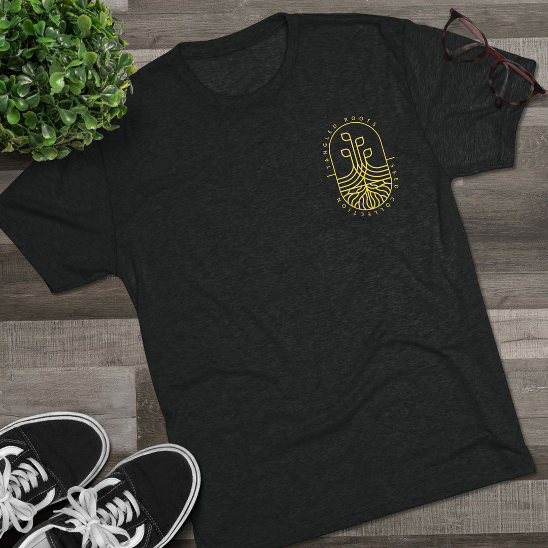 Unisex Tri-Blend Crew Tee - Gold Logo
